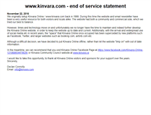 Tablet Screenshot of kinvara.com
